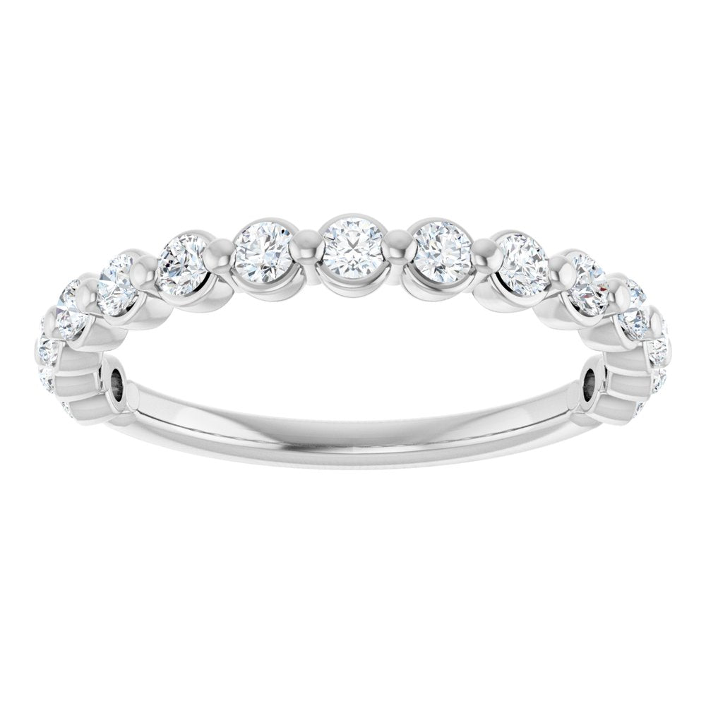14K White Gold 1/2 CTW Lab-Grown Diamond Anniversary Band