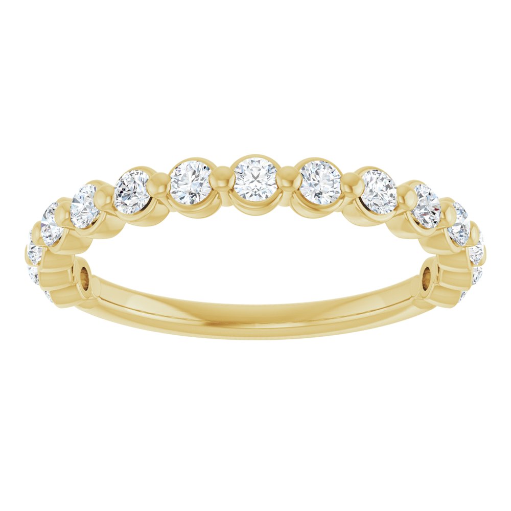 14K Yellow Gold 3/8 CTW Natural Diamond Anniversary Band