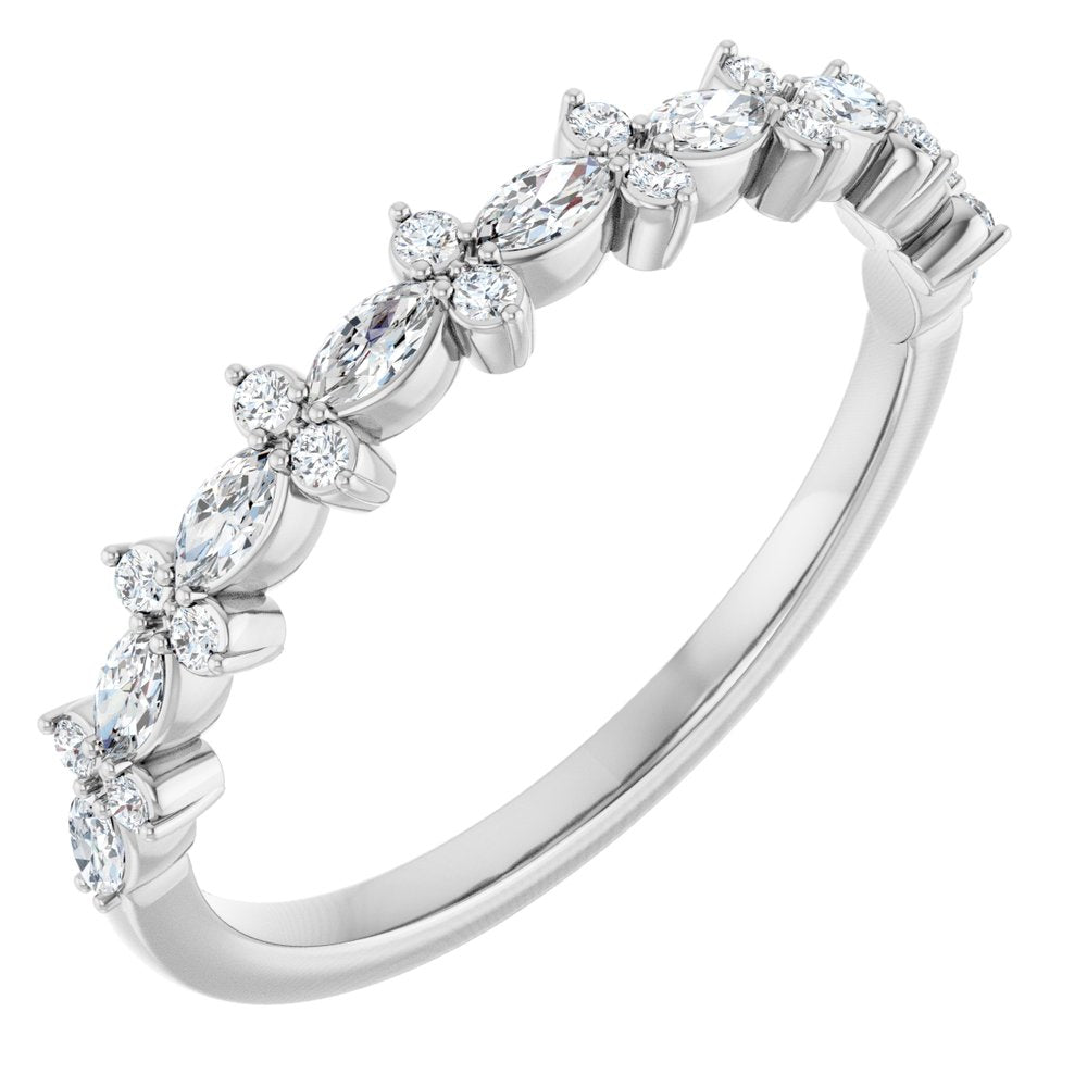 14K White Gold 1/3 CTW Lab-Grown Diamond Anniversary Band