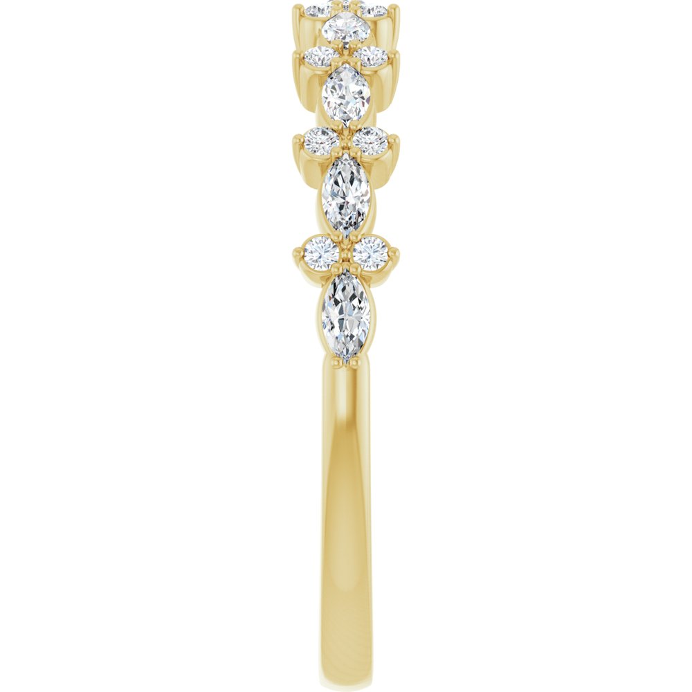 14K Yellow Gold 1/3 CTW Lab-Grown Diamond Anniversary Band