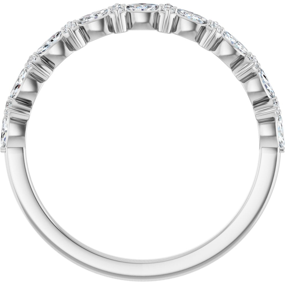 14K White Gold 1/3 CTW Natural Diamond Anniversary Band