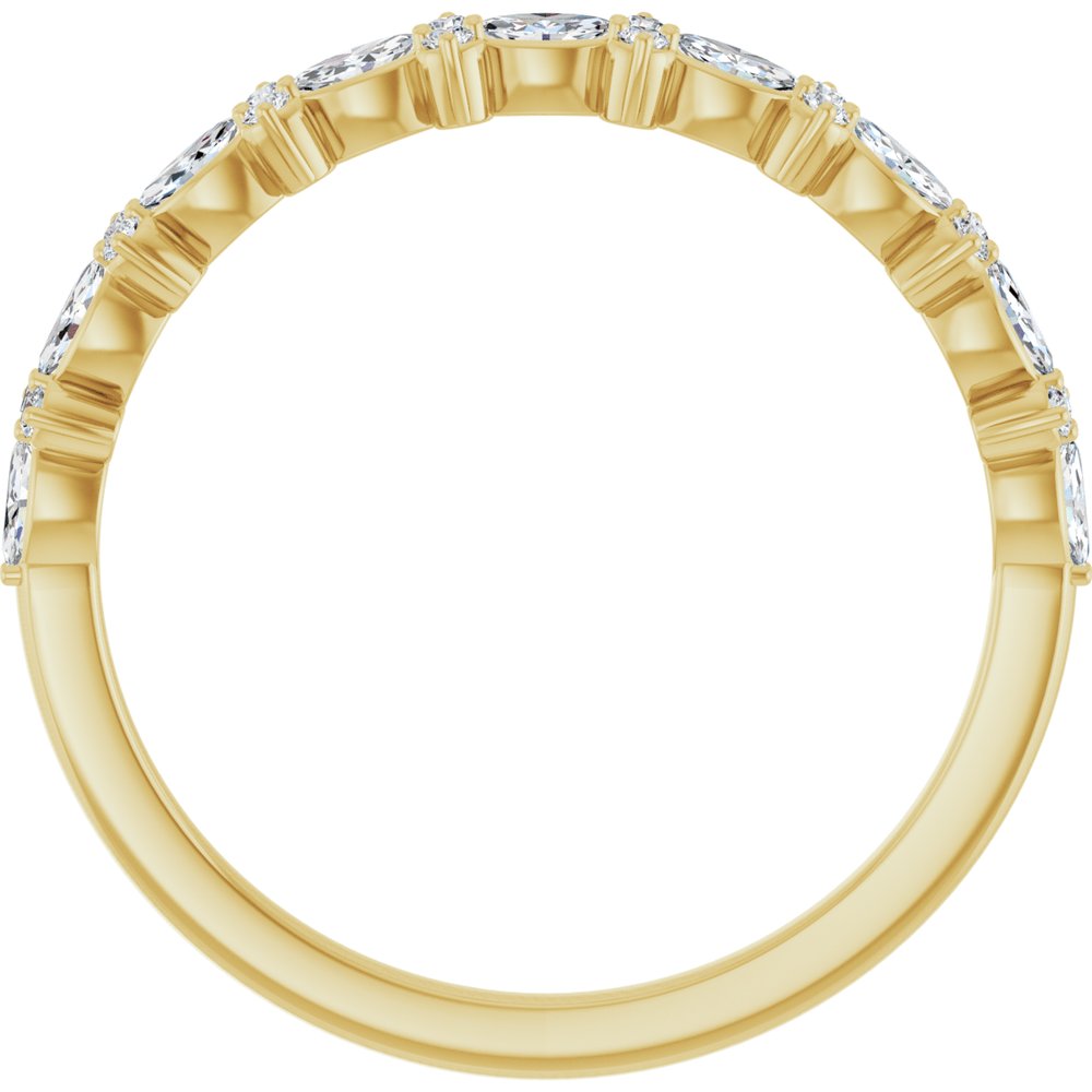 14K Yellow Gold 1/3 CTW Lab-Grown Diamond Anniversary Band