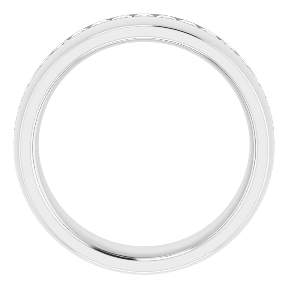 14K White Gold 1 CTW Natural Diamond Band