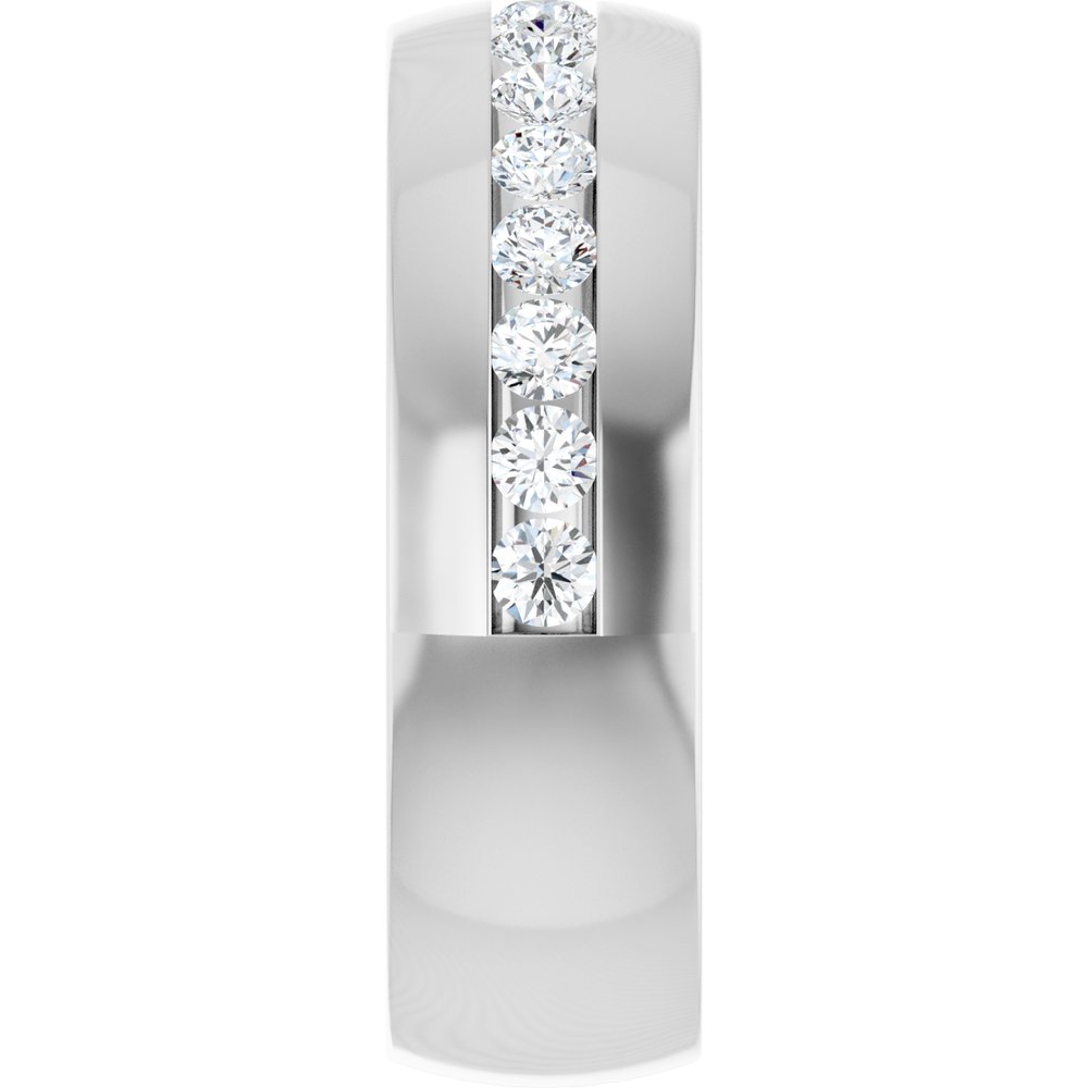 14K White Gold 1 CTW Lab-Grown Diamond Band