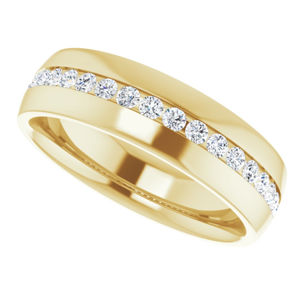 14K Yellow Gold 1/2 CTW Lab-Grown Diamond Band