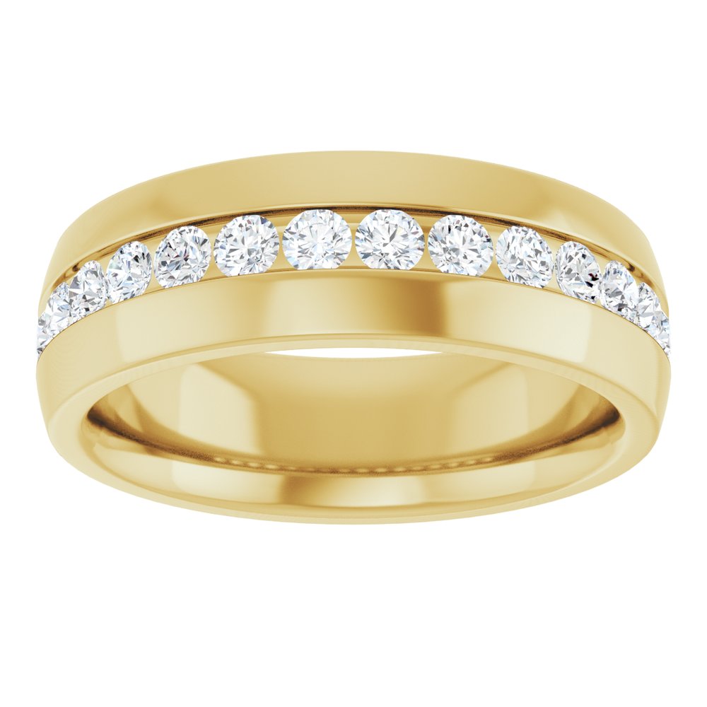 14K Yellow Gold 1 CTW Lab-Grown Diamond Band