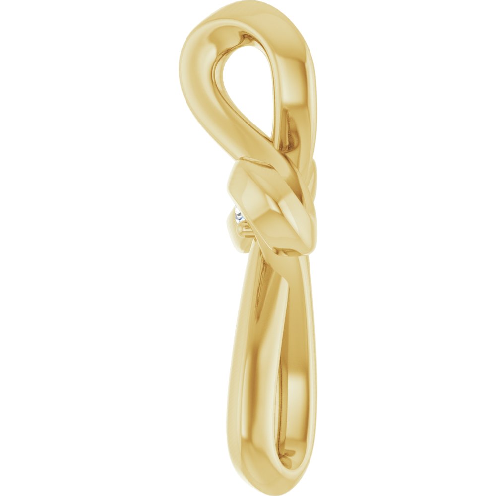 14K Yellow Gold .015 CTW Natural Diamond Cross Pendant