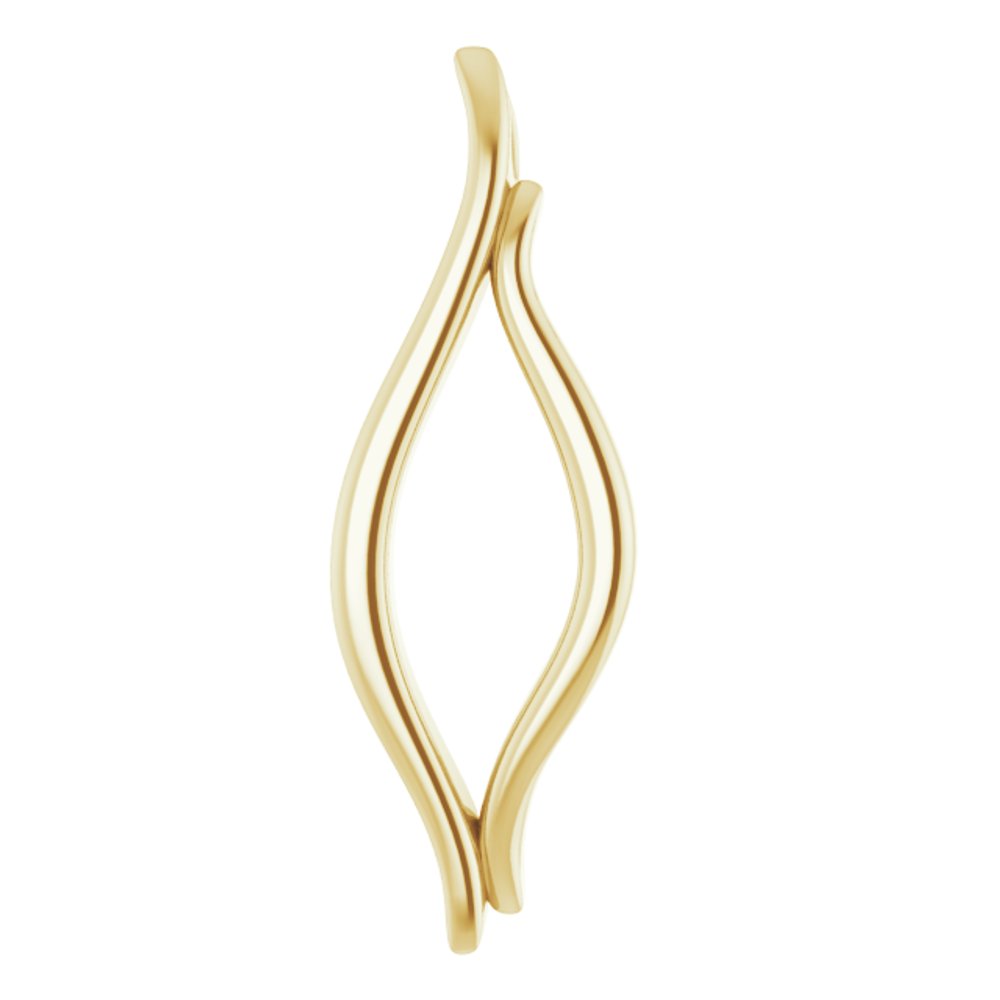 14K Yellow Freeform Pendant