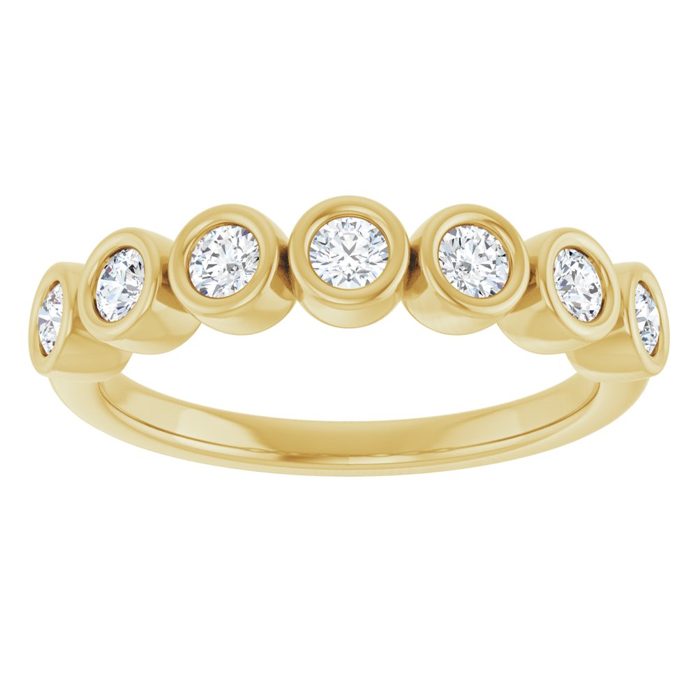 14K Yellow 3/8 CTW Lab-Grown Diamond Anniversary Band