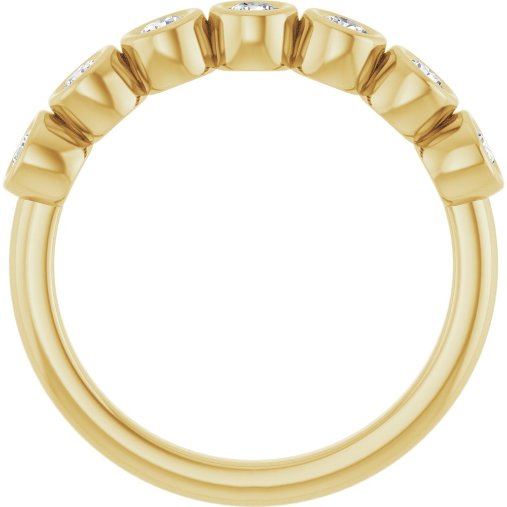 14K Yellow 3/8 CTW Lab-Grown Diamond Anniversary Band