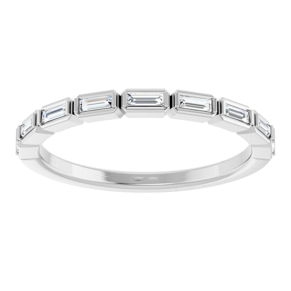 14K White 1/5 CTW Natural Diamond Anniversary Band