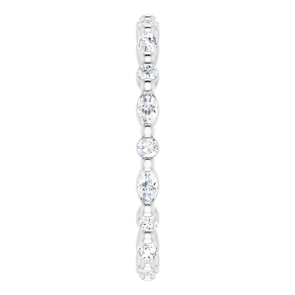 14K White Gold 5/8 CTW Lab-Grown Diamond Eternity Band Size 6