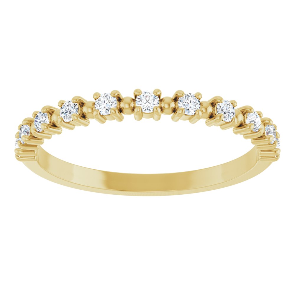 14K Yellow 1/5 CTW Natural Diamond Anniversary Band