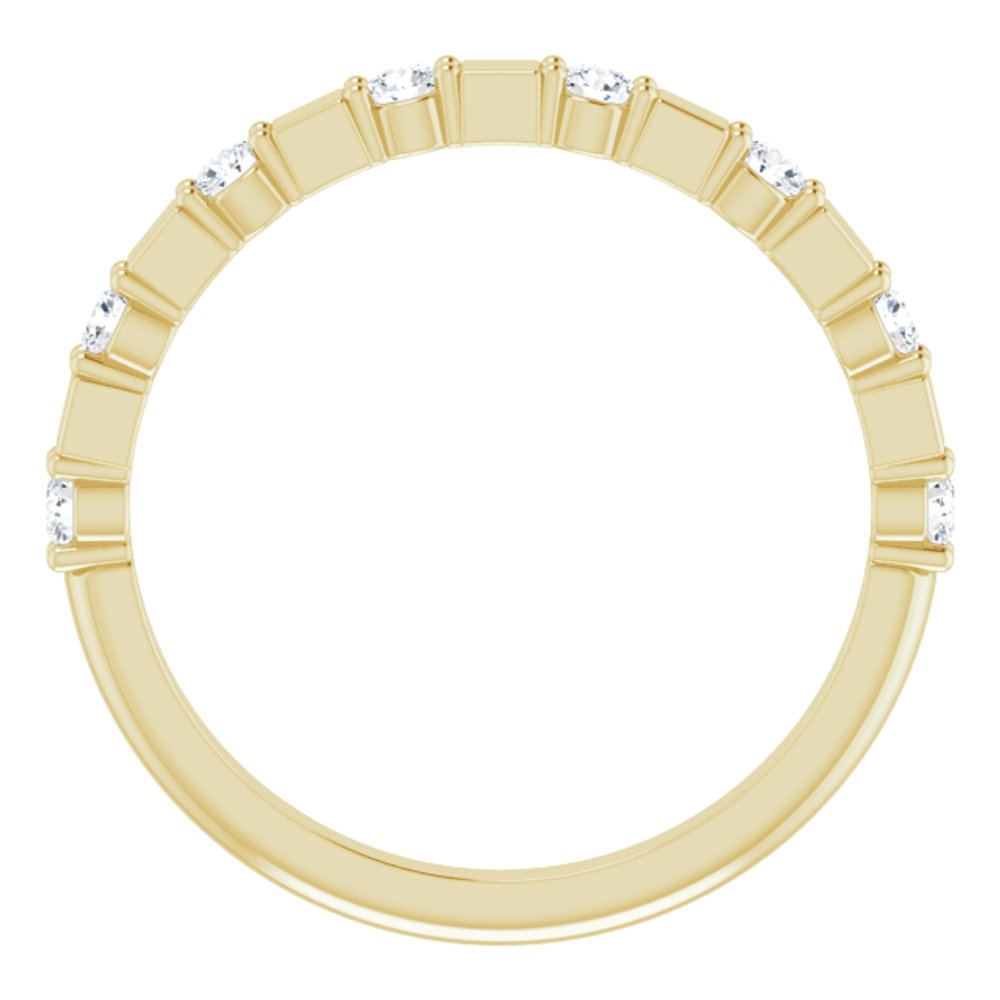 14K Yellow 1/4 CTW Natural Diamond Anniversary Band