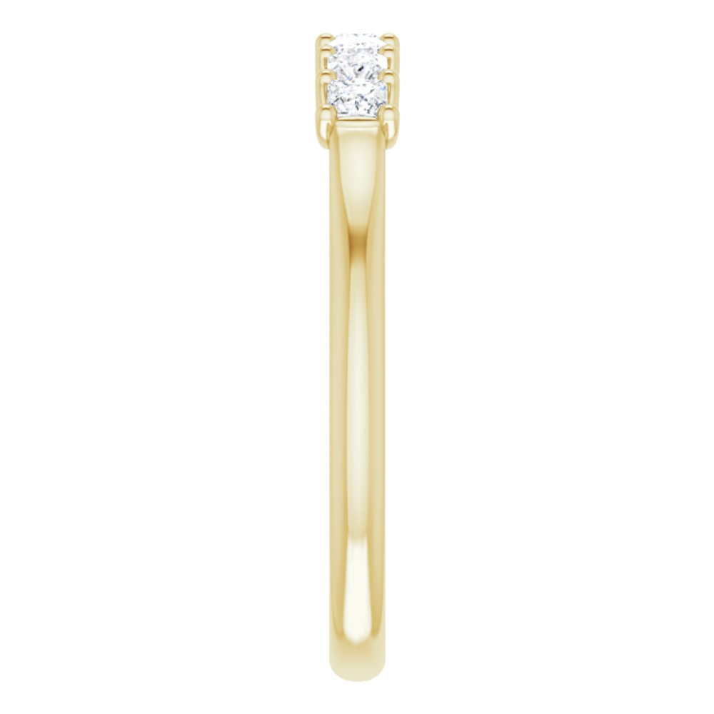 14K Yellow 5/8 CTW Natural Diamond Anniversary Band