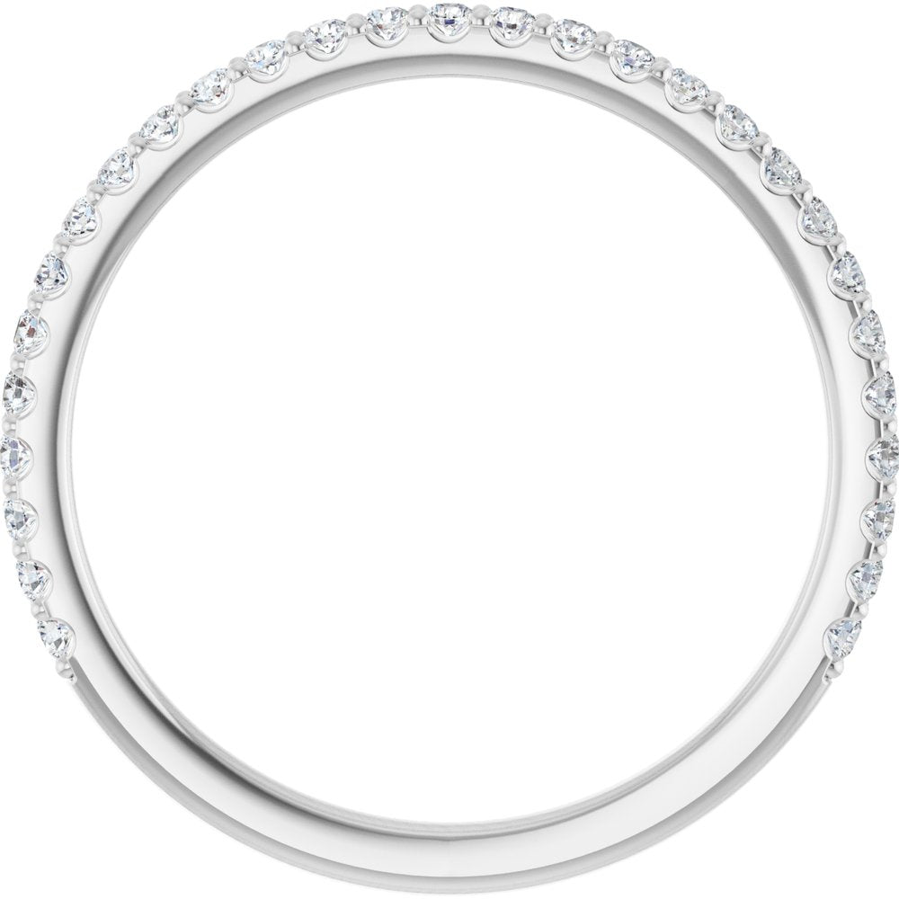 Platinum 1/4 CTW Natural Diamond Anniversary Band