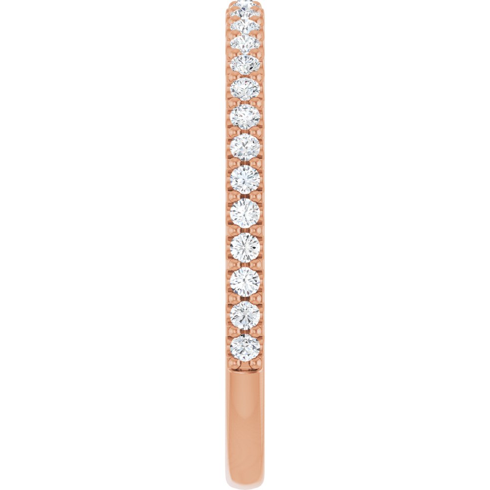14K Rose 1/4 CTW Lab-Grown Diamond Anniversary Band