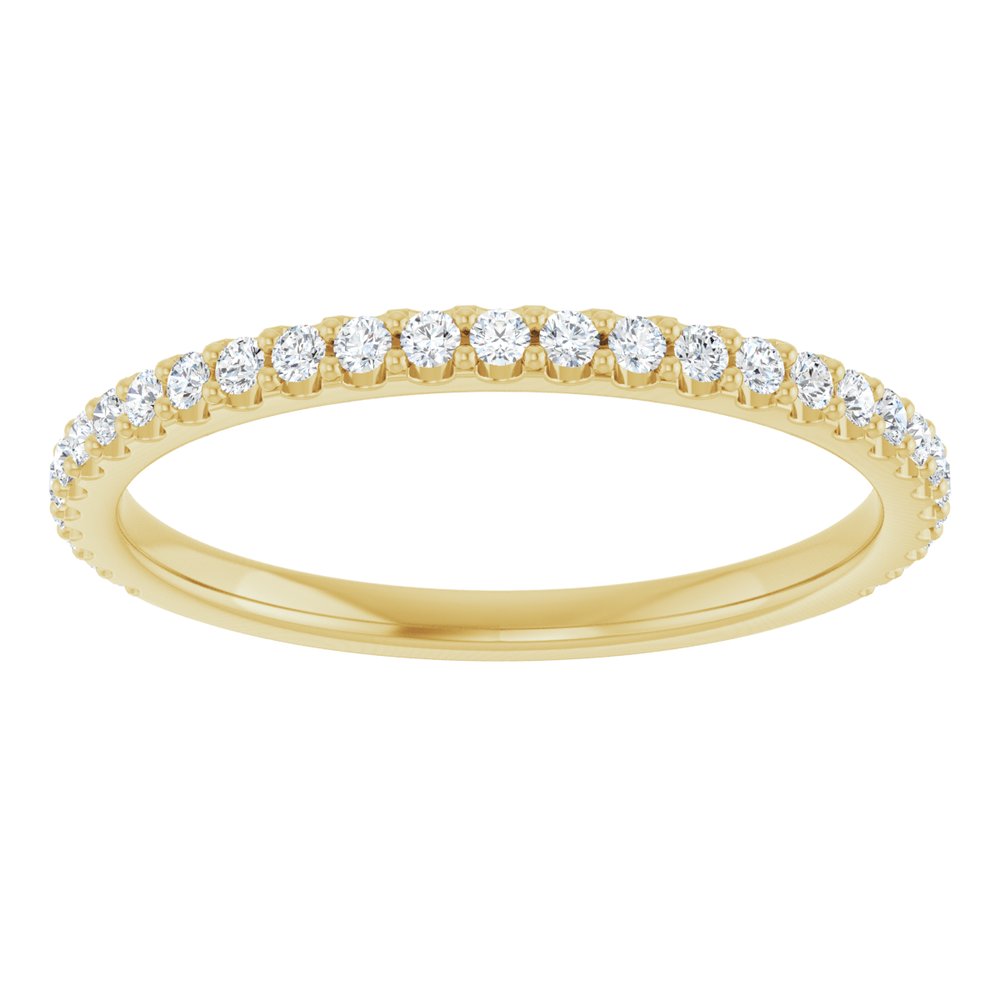 14K Yellow 1/4 CTW Natural Diamond Anniversary Band