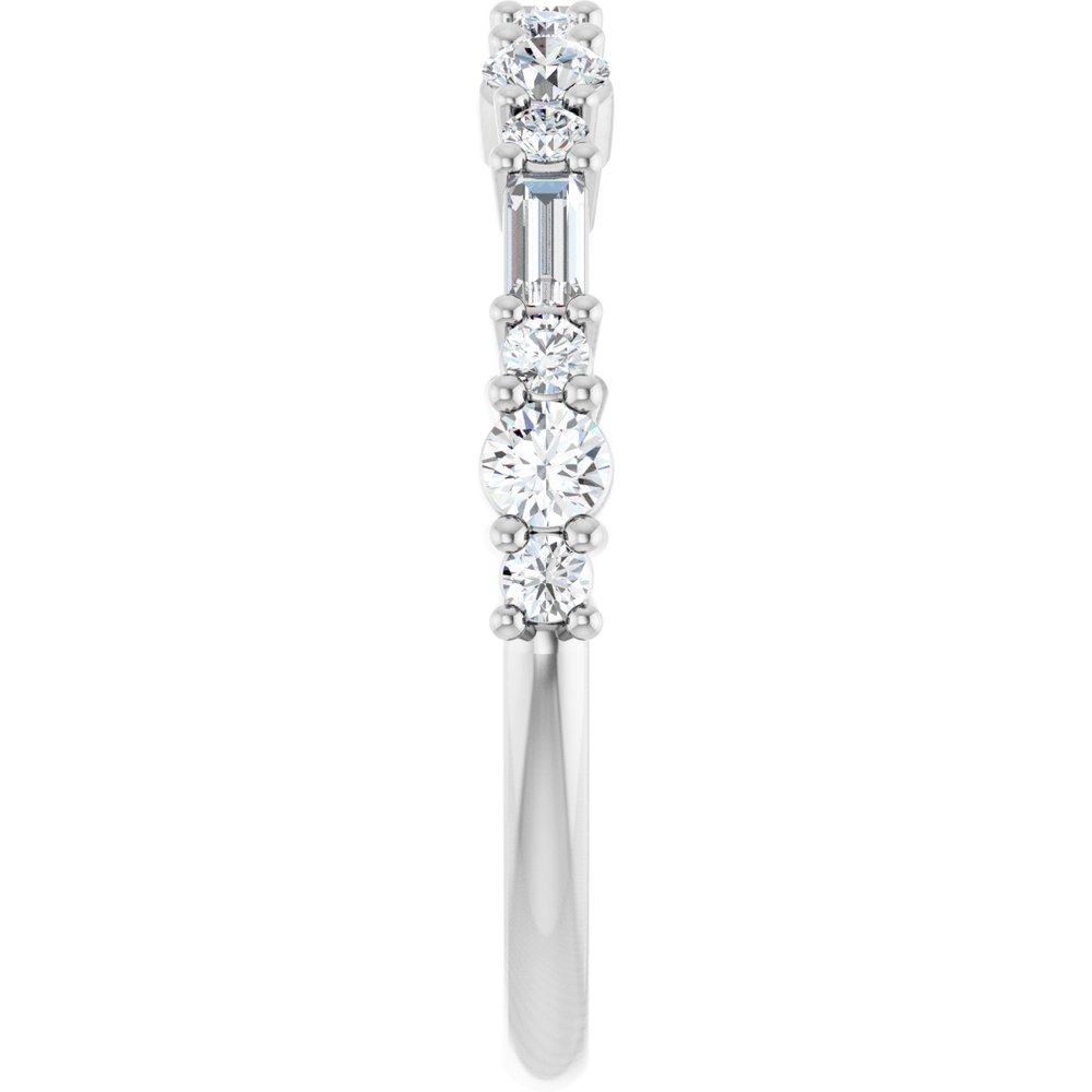 14K White Gold 1/2 CTW Lab-Grown Diamond Anniversary Band