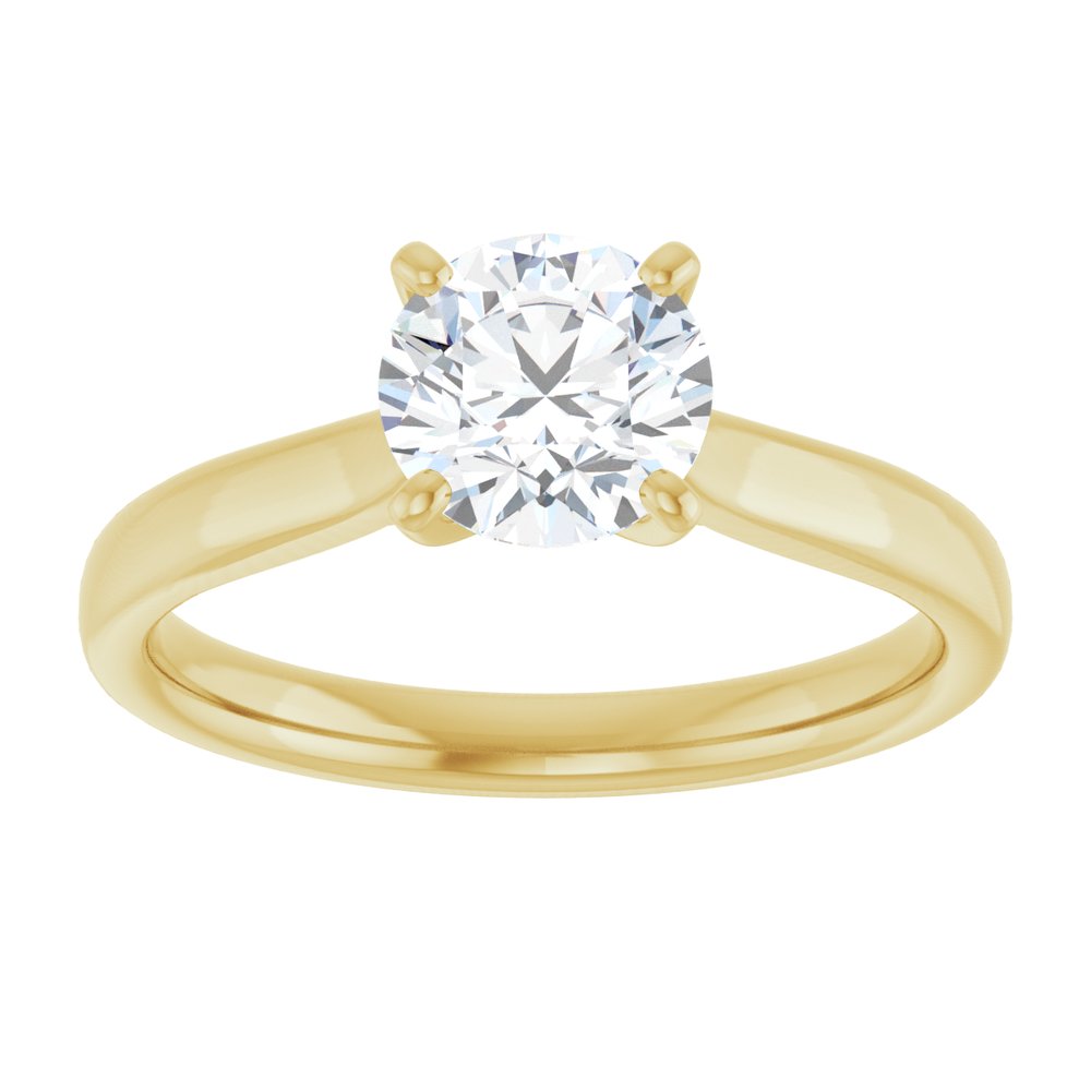 14K Yellow Gold 1 CTW Lab-Grown Diamond Engagement Ring