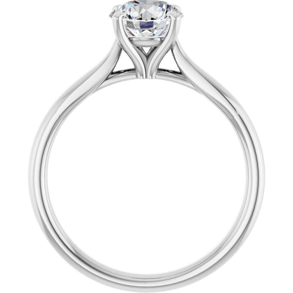 14K White Gold 1 CTW Lab-Grown Diamond Engagement Ring