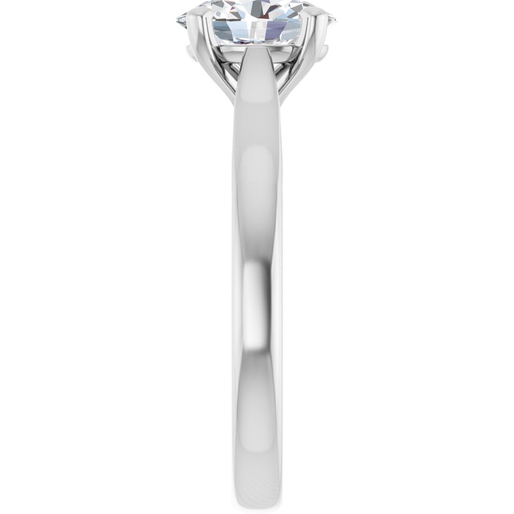 14K White Gold 1 CTW Lab-Grown Diamond Engagement Ring