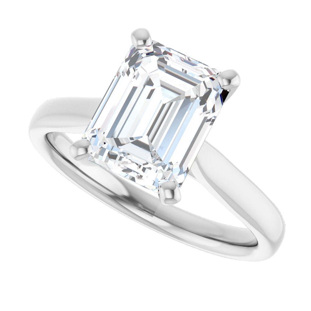 14K White Gold 2 1/2 CTW Lab-Grown Diamond Engagement Ring