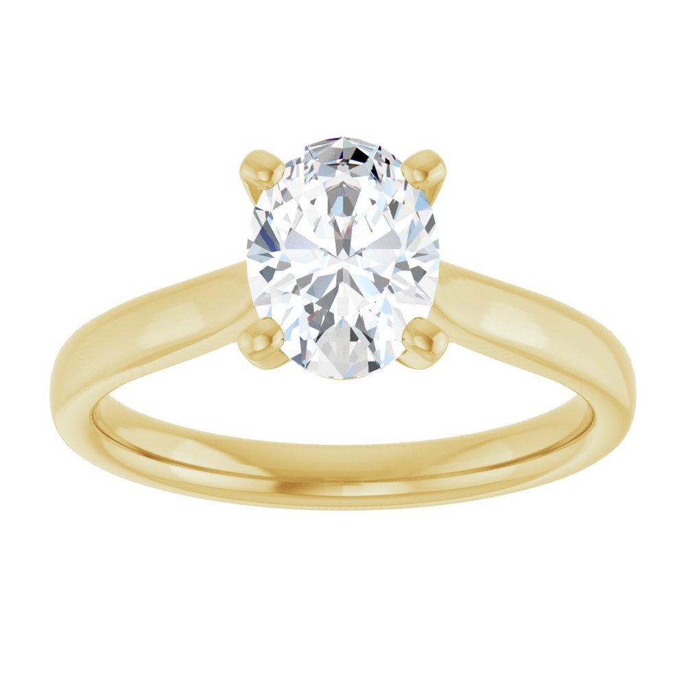 14K Yellow Gold 1 CTW Lab-Grown Diamond Engagement Ring