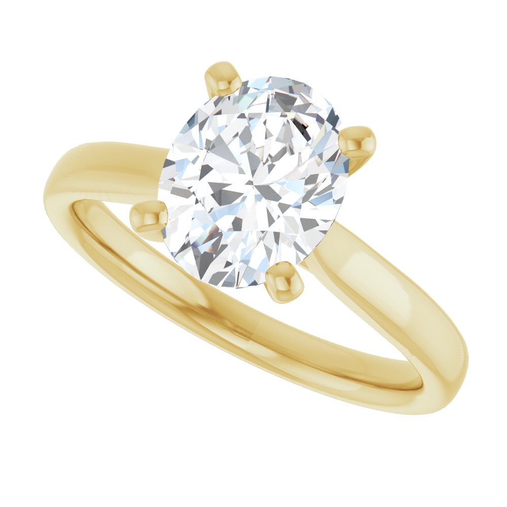 14K Yellow Gold 1 3/4 CTW Lab-Grown Diamond Engagement Ring