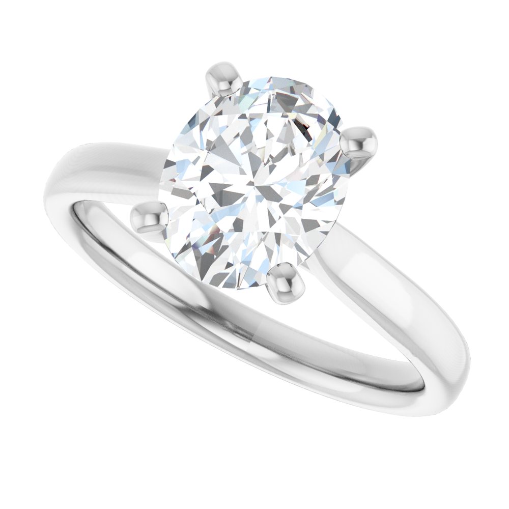 14K White Gold 1 3/4 CTW Lab-Grown Diamond Engagement Ring