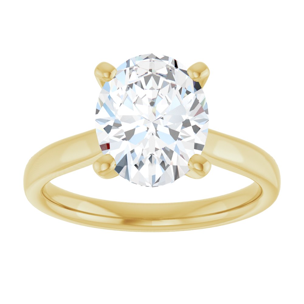 14K Yellow Gold 2 1/2 CTW Lab-Grown Diamond Engagement Ring