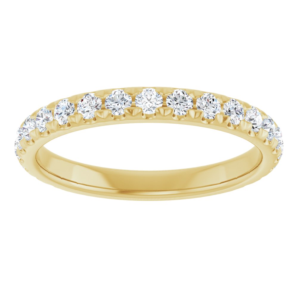 14K Yellow Gold 1/2 CTW Natural Diamond Anniversary Band
