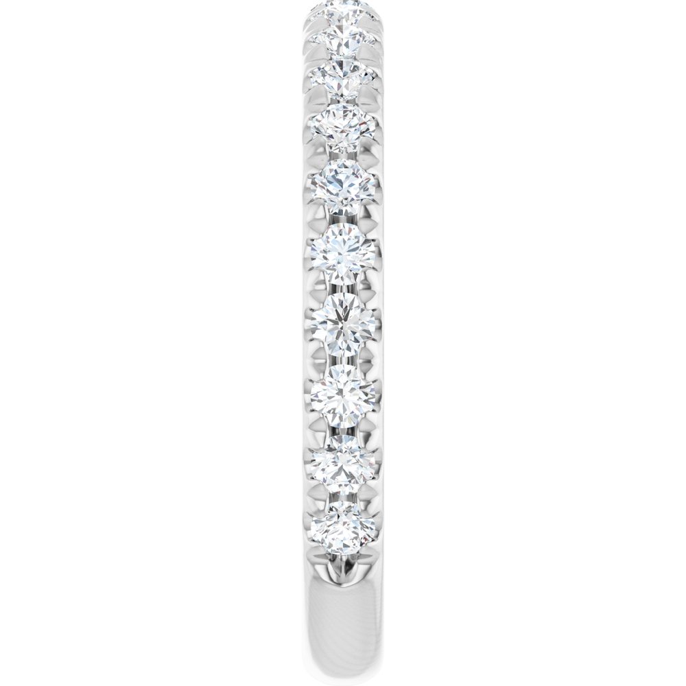 14K White Gold 1/2 CTW Natural Diamond Anniversary Band