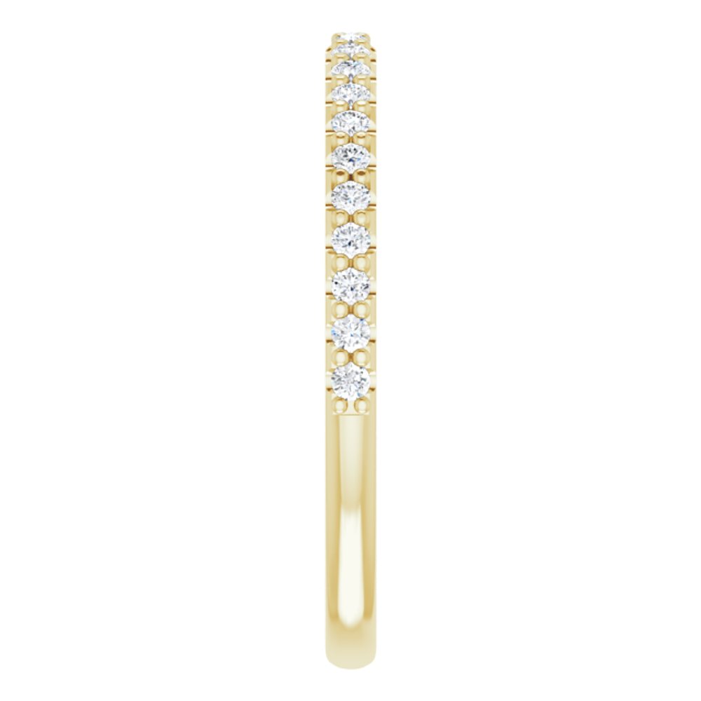 14K Yellow Gold 1/5 CTW Natural Diamond Band