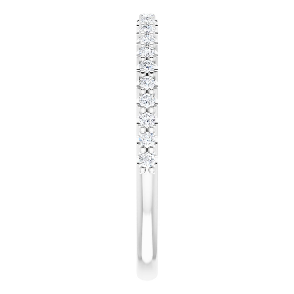 14K White Gold 1/5 CTW Natural Diamond Band