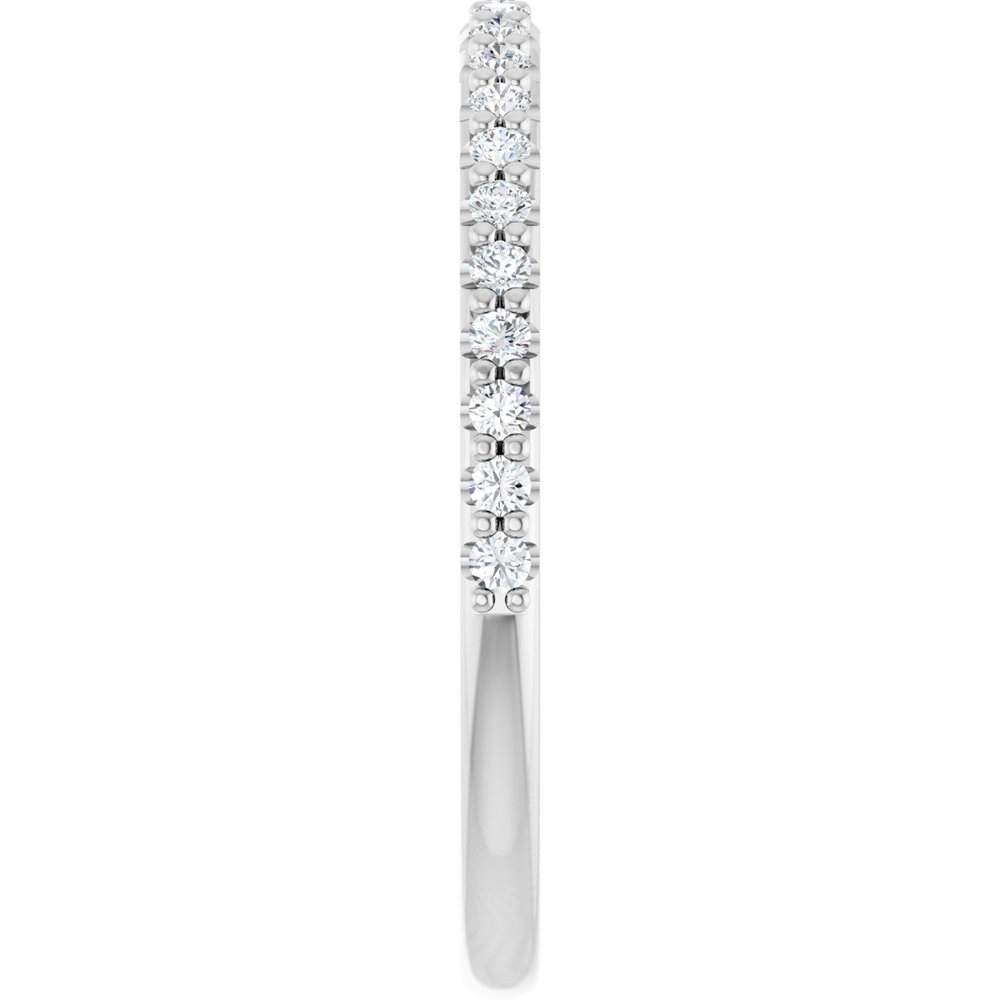 14K White Gold 1/5 CTW Natural Diamond Band