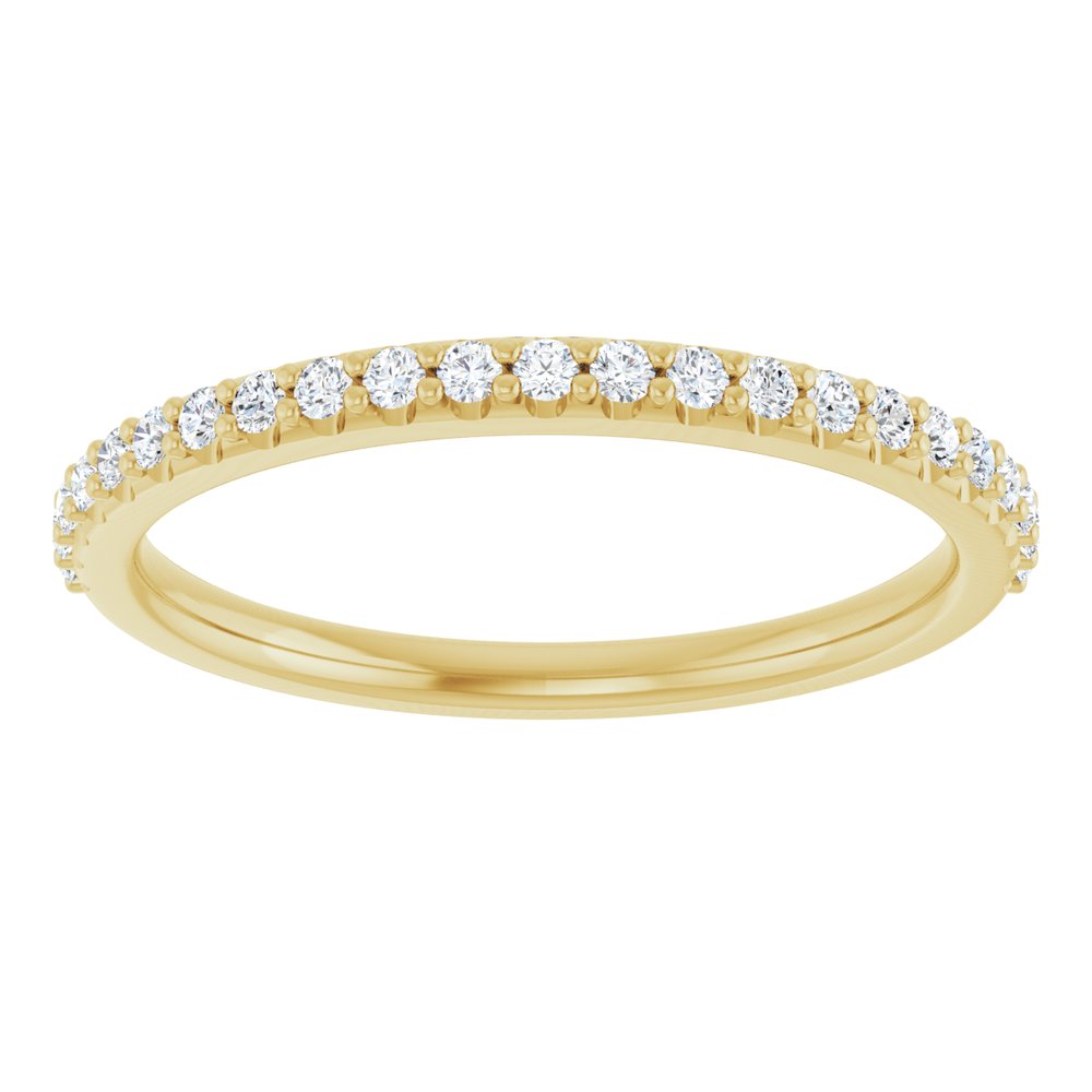 14K Yellow Gold 1/5 CTW Natural Diamond Band
