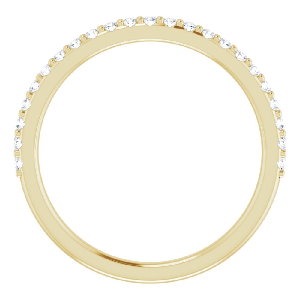 14K Yellow Gold 1/5 CTW Natural Diamond Band
