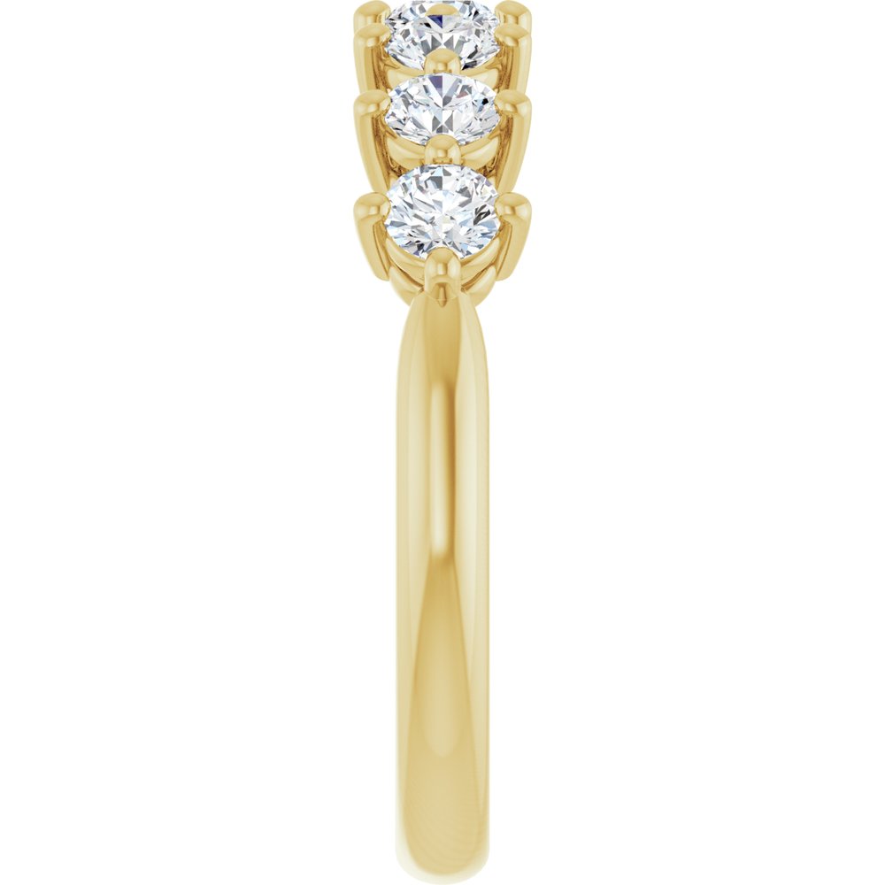 14K Yellow Gold 3/4 CTW Natural Diamond Anniversary Band