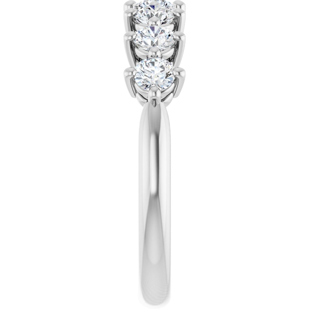 14K White Gold 3/4 CTW Natural Diamond Anniversary Band
