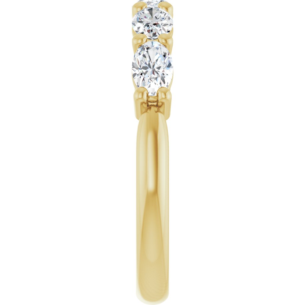 14K Yellow Gold 1 CTW Lab-Grown Diamond Anniversary Band