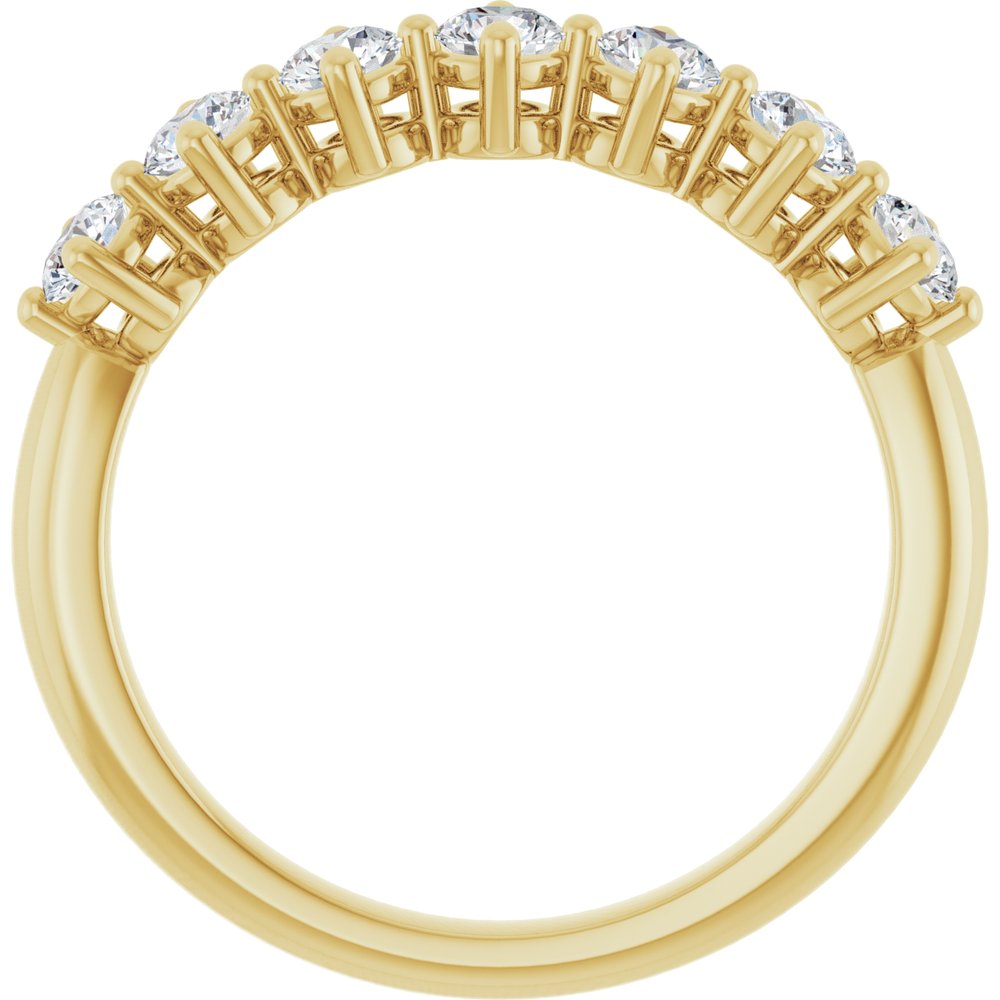 14K Yellow Gold 3/4 CTW Natural Diamond Anniversary Band