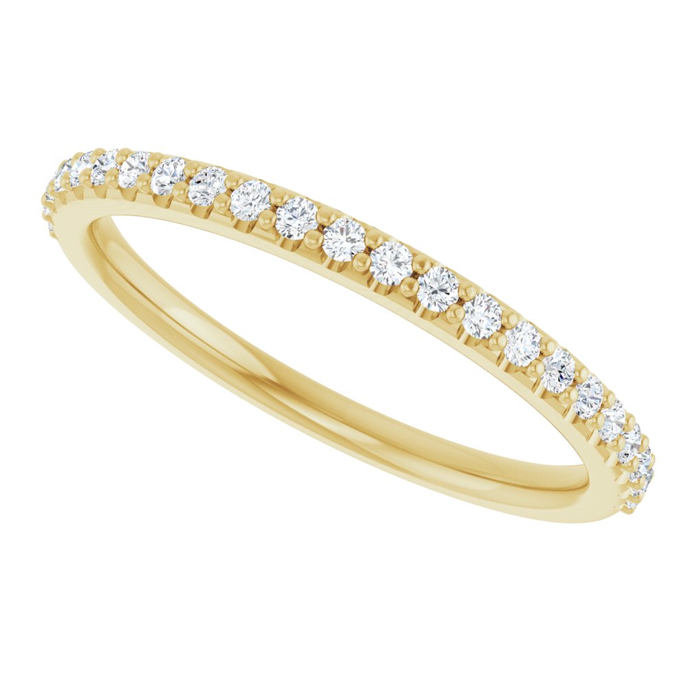 14K Yellow Gold 1/5 CTW Natural Diamond Band