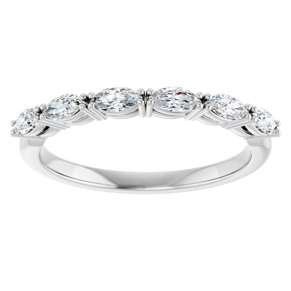 14K White Gold 3/8 CTW Lab-Grown Diamond Anniversary Band