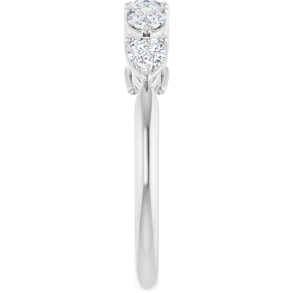 14K White Gold 5/8 CTW Lab-Grown Diamond Anniversary Band