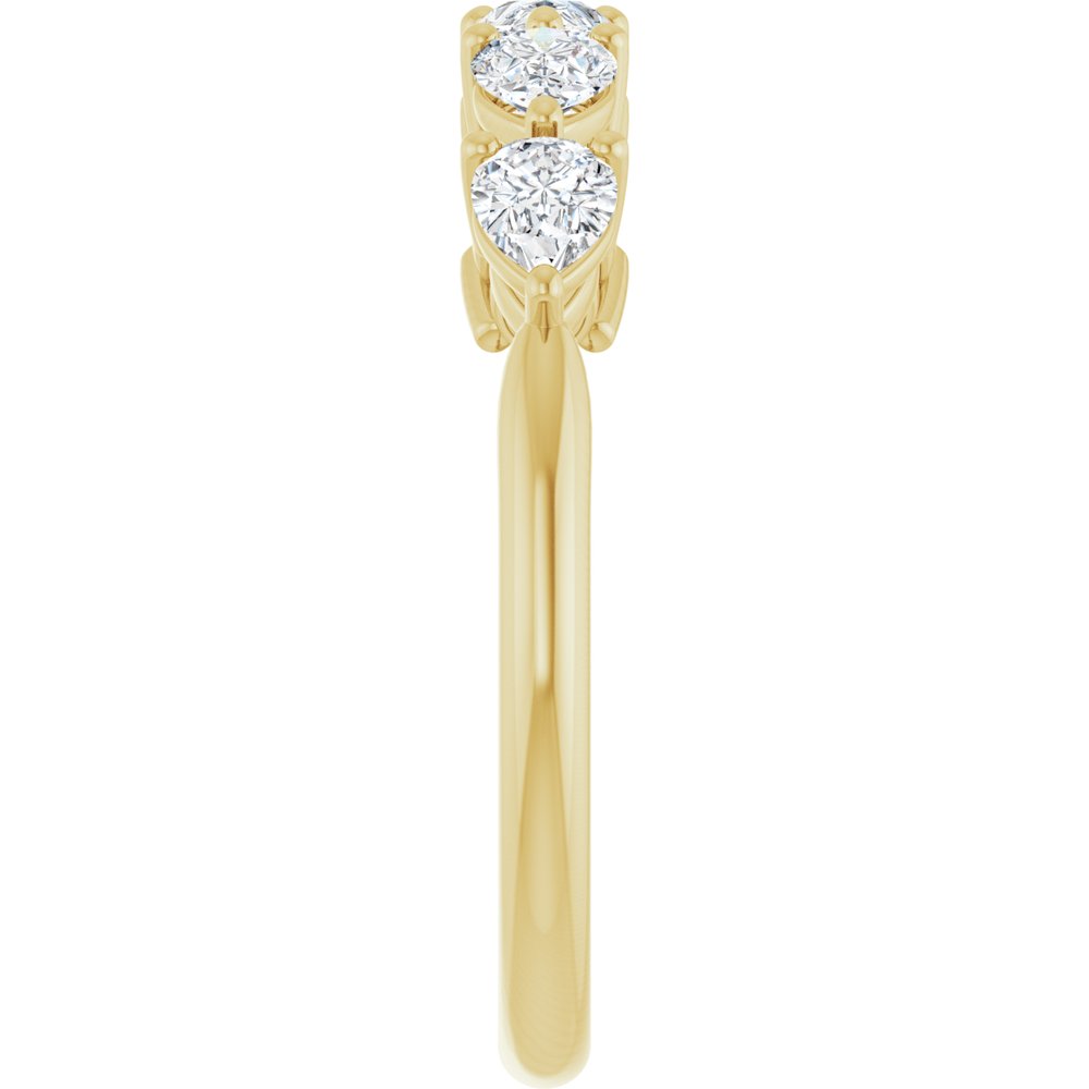 14K Yellow Gold 5/8 CTW Lab-Grown Diamond Anniversary Band
