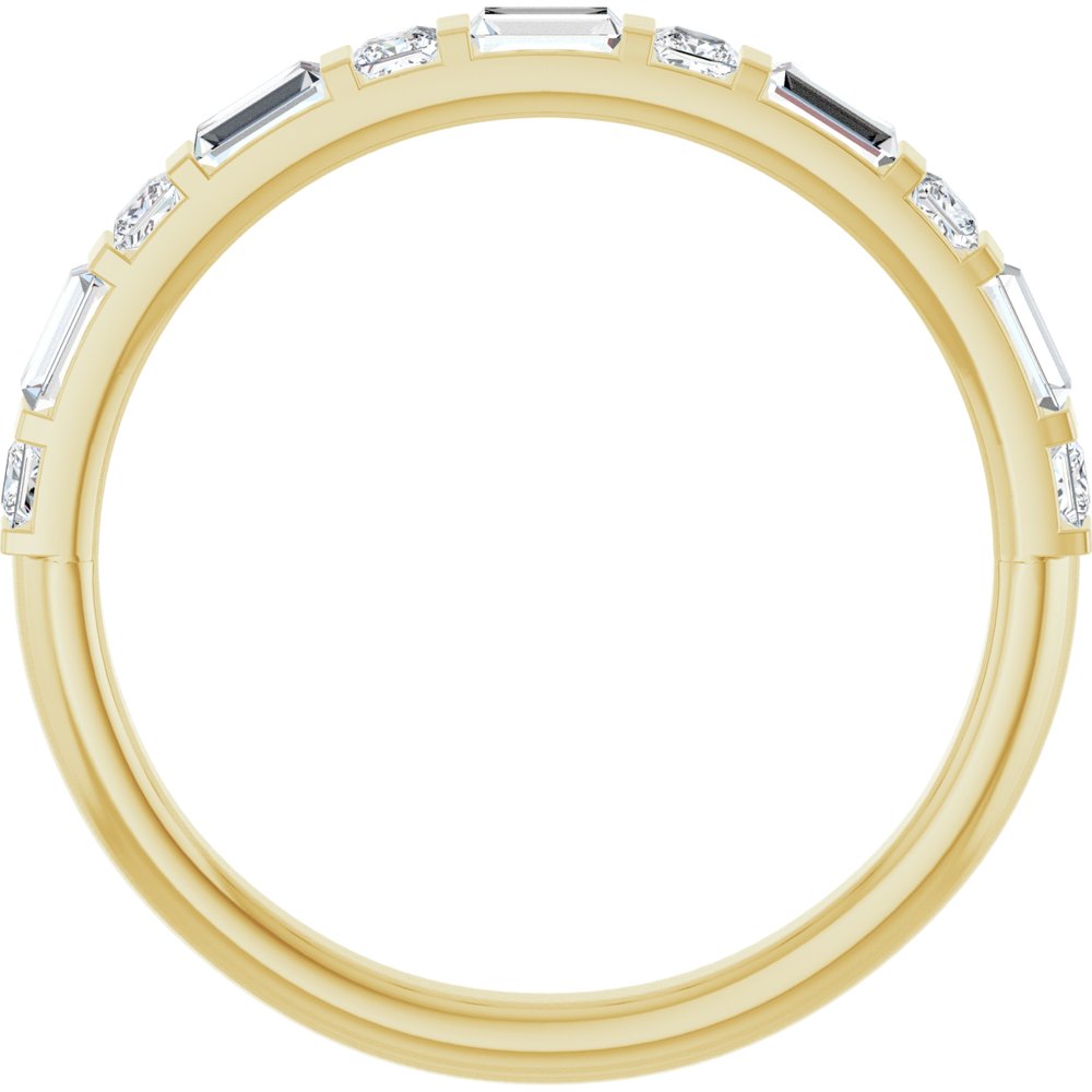 14K Yellow 1/2 CTW Natural Diamond Anniversary Band