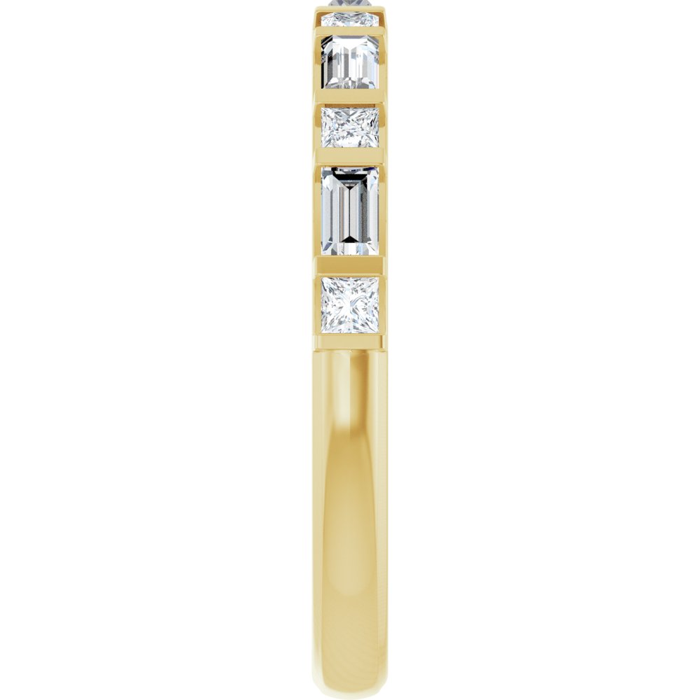 14K Yellow 1/2 CTW Natural Diamond Anniversary Band