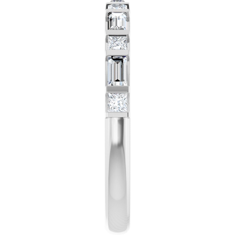 14K White 1/2 CTW Natural Diamond Anniversary Band