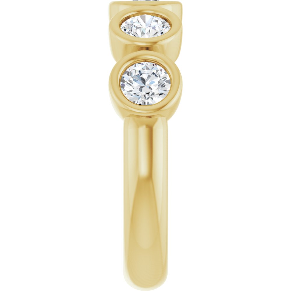 14K Yellow Gold 1 1/6 CTW Lab-Grown Diamond Anniversary Band